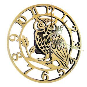 wall clock GOLDEN OWL